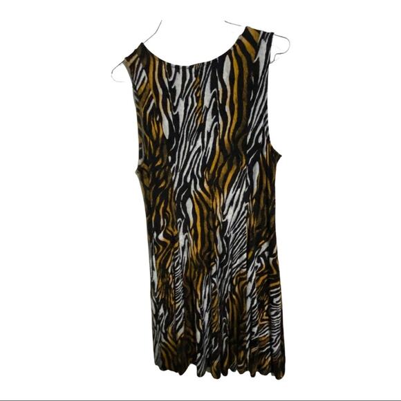Premise Dress Animal Print Size Medium Short Sleeve Summer NEW - Picture 12 of 13